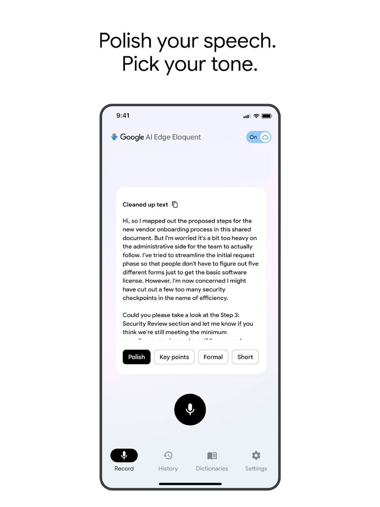 Screenshot 11 of Google AI Edge Eloquent