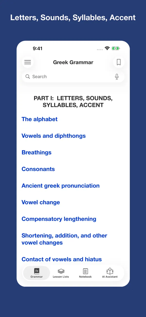 Screenshot #1 pour A Greek Grammar for Colleges
