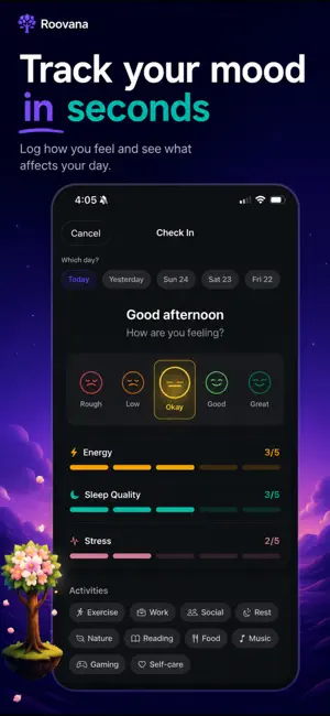 Roovana: Mood & Wellness AI screenshot 2