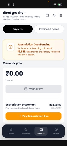 SwitchEats Partner screenshot