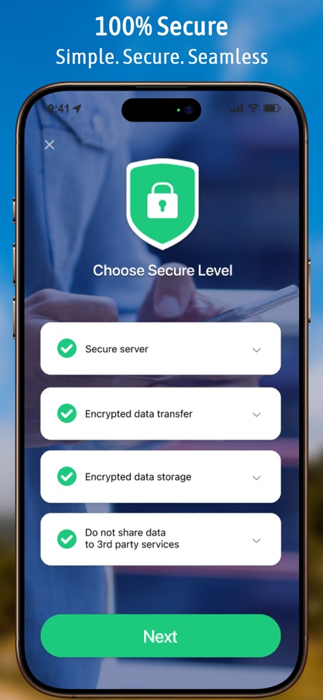 Spoten Phone Location Tracker - Nutzer können in dieser Ansicht wichtige Sicherheitsfunktionen wie verschlüsselte Datenübertragung und den Schutz vor Drittanbieterzugriff konfigurieren.