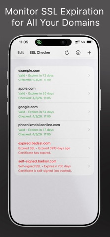 SSL Checker - Sys admin tools iPhone screenshot