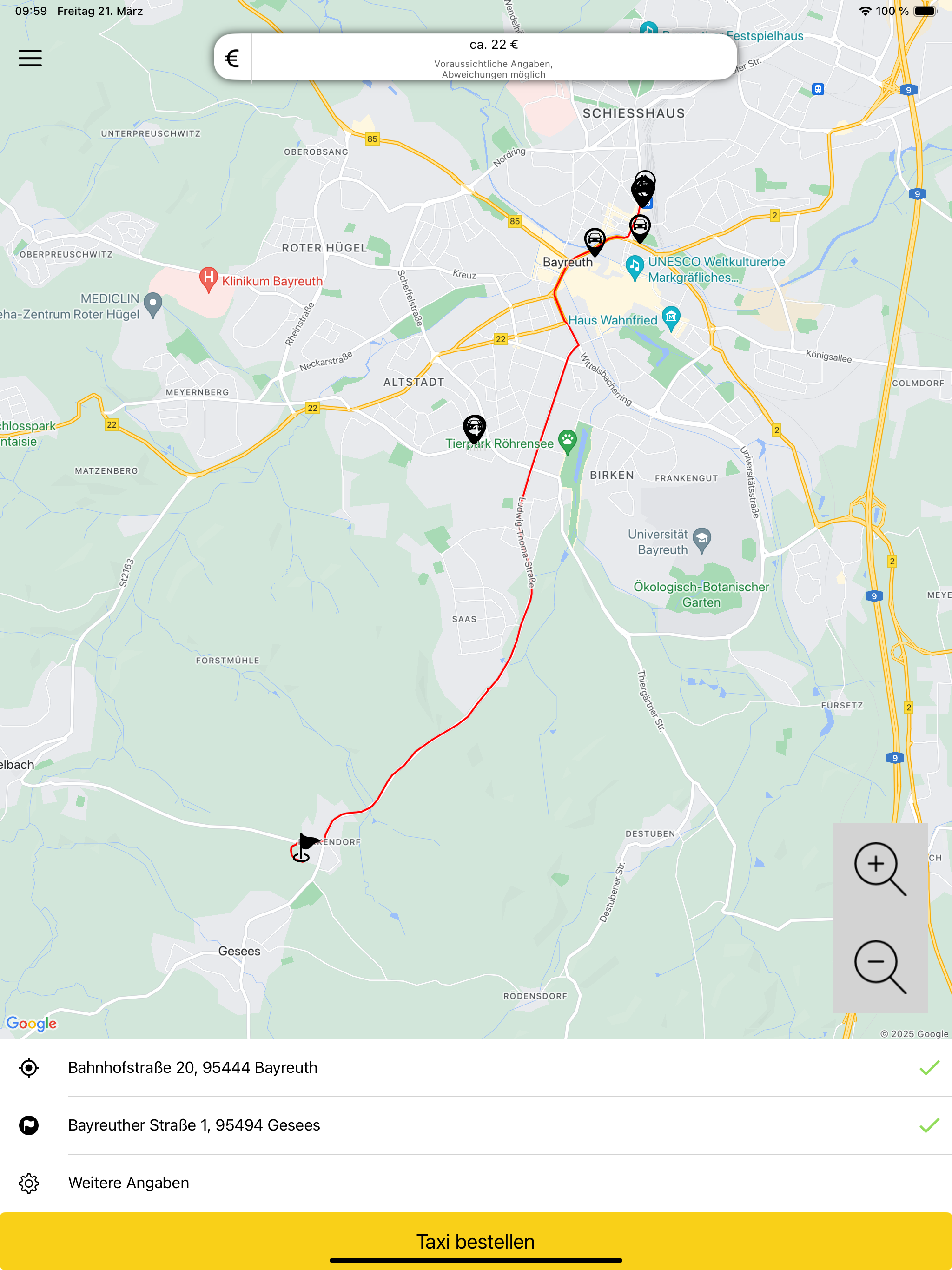 Taxi Kroter - Bayreuth