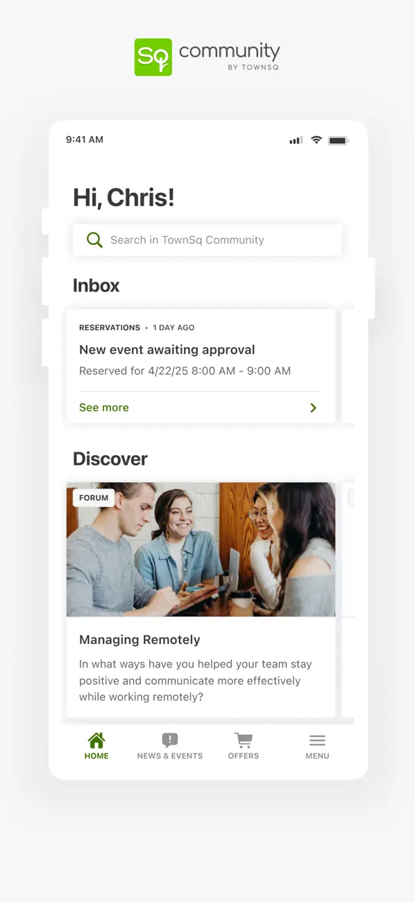 Screenshot #1 pour TownSq Community