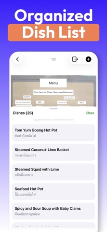 Translate Menu Photo: MenuGuru screenshot 4