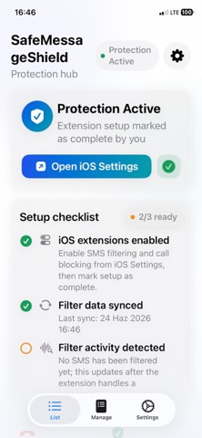 Safe Message Shield screenshot