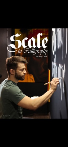 Calligraphy Crush Magazine iPhone screenshot