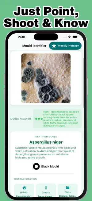 Mould identifier screenshot 2