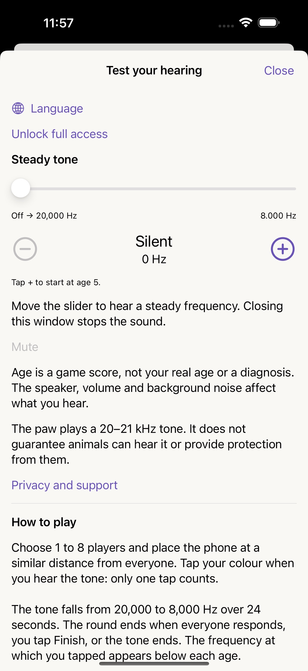 Screenshot 3 of What is my hearing age?