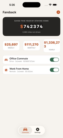 Fareback - Commute Cost screenshot