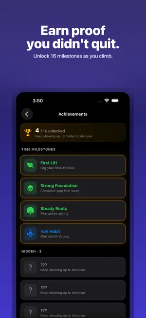 LiftDay – Workout Streak Habit screenshot 4