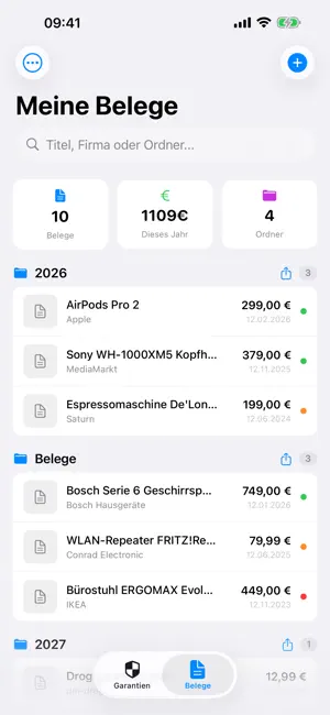 Garantie App screenshot 3