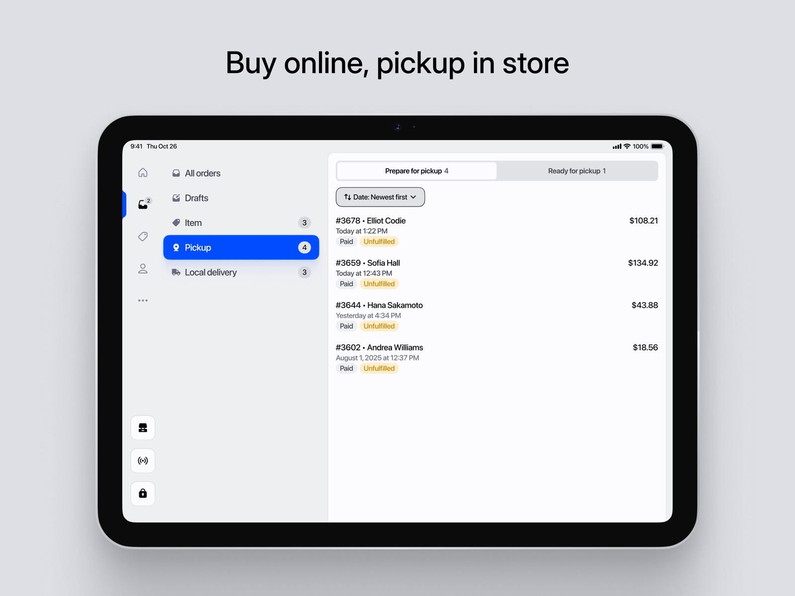 Shopify Point of Sale (POS) ipad screenshot 4