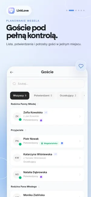 Planer ślubny - Linklove screenshot 2