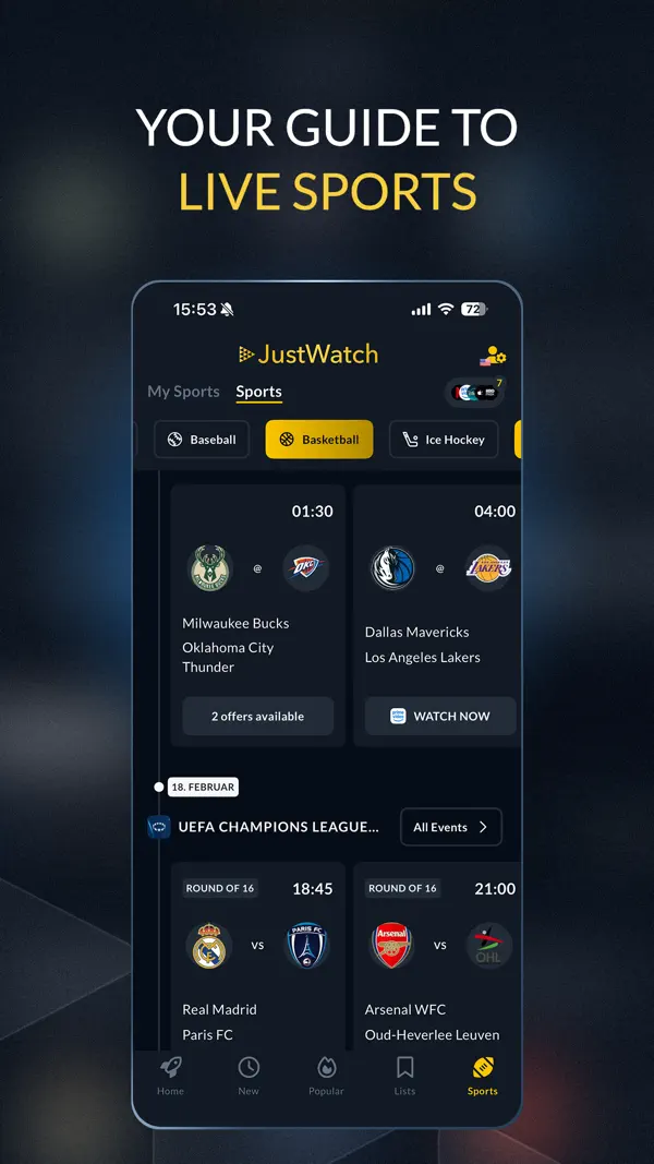 JustWatch - Movies & TV Shows iPhone App Screenshot 7 – Unterhaltung