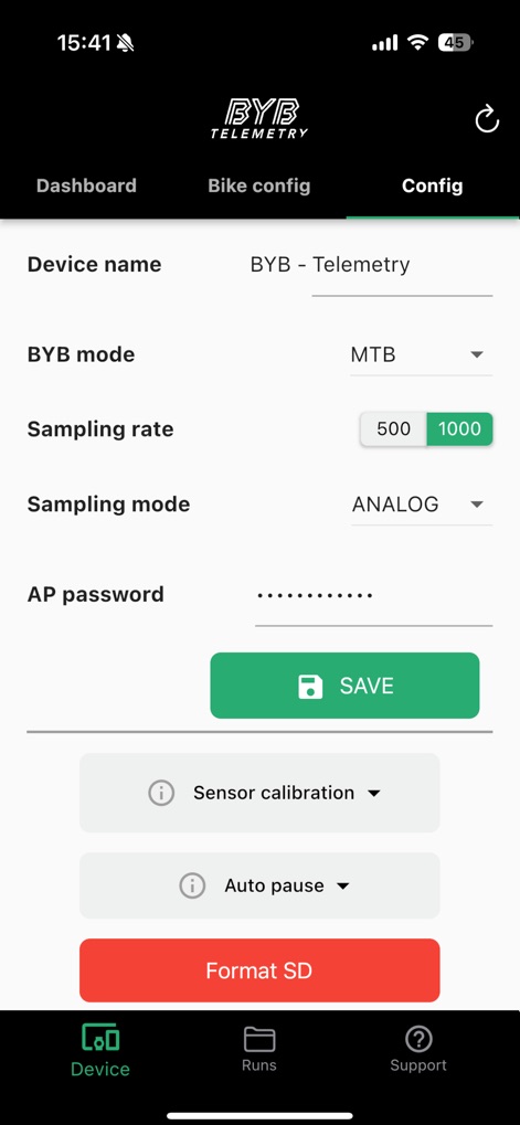 BYB Telemetry - Sports App | MWM