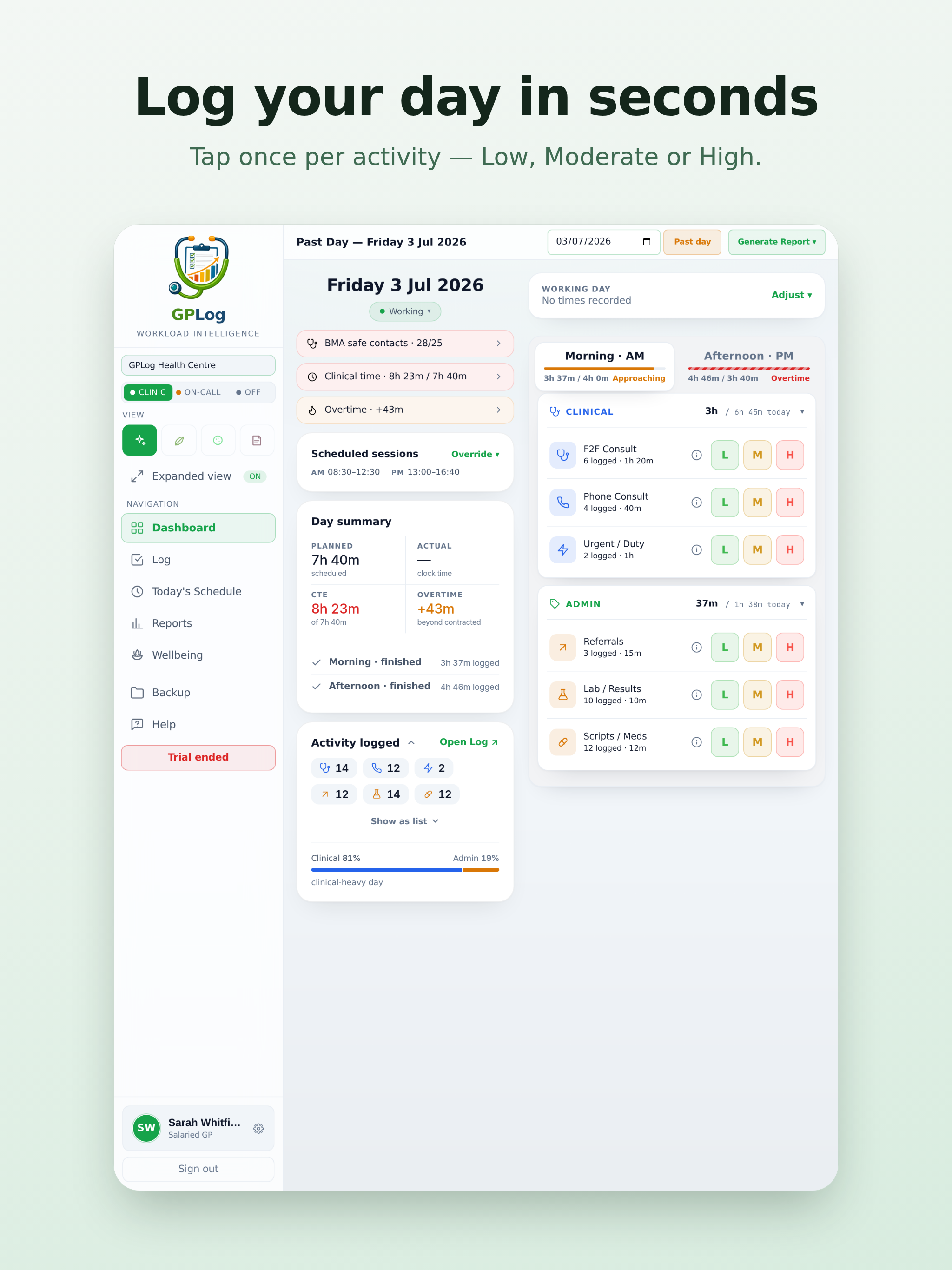 GPLog: GP Workload Tracker screenshot 7