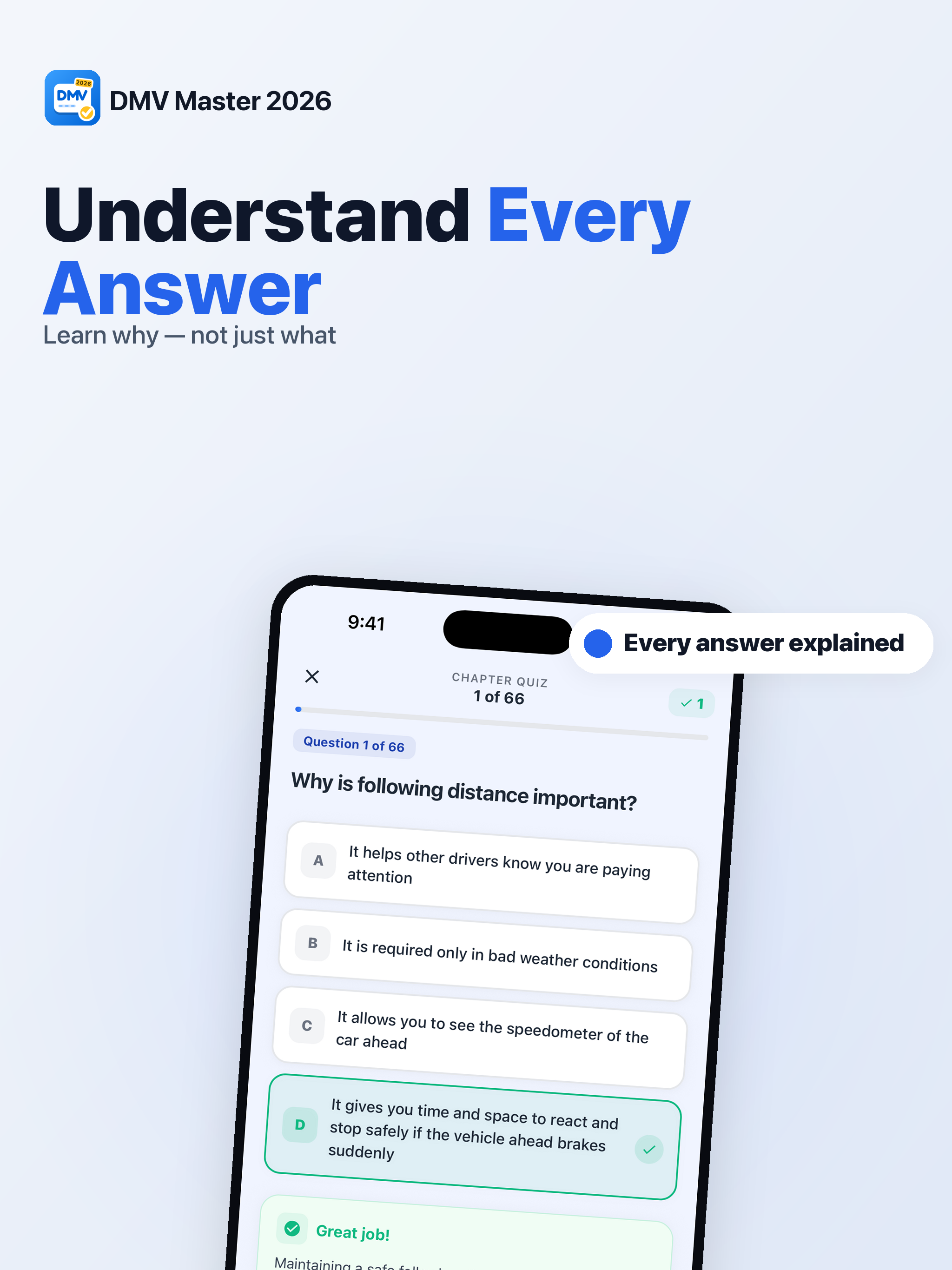 DMV Master 2026: Permit Test screenshot 10
