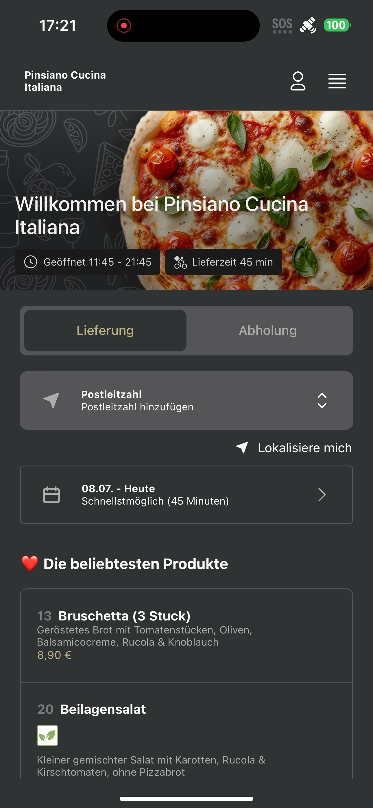 Pinsiano Cucina Italiana screenshot 6