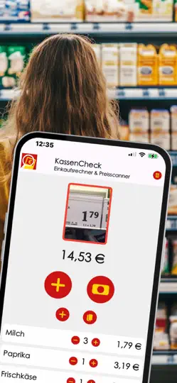 Screenshot von KassenCheck Preisscanner auf dem iPhone 1