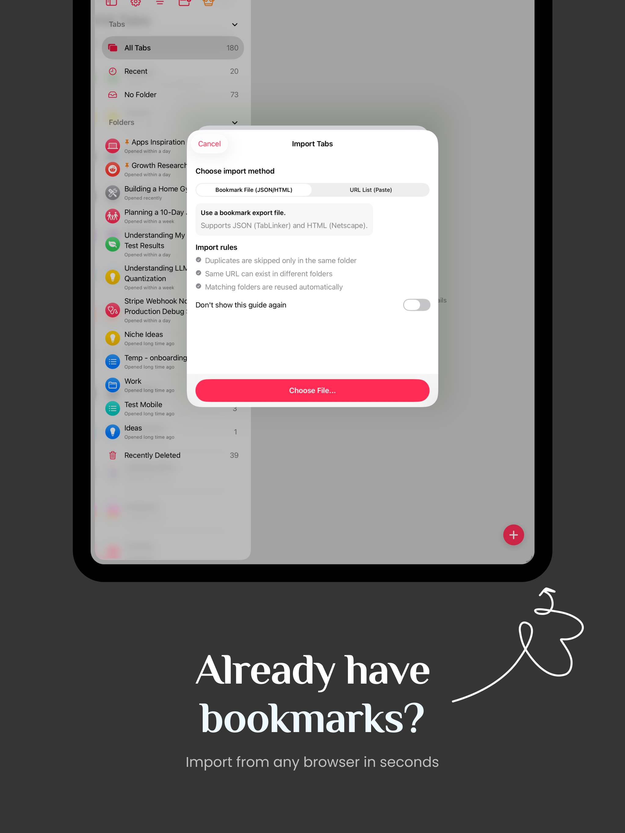 TabLinker: Tabs Manager