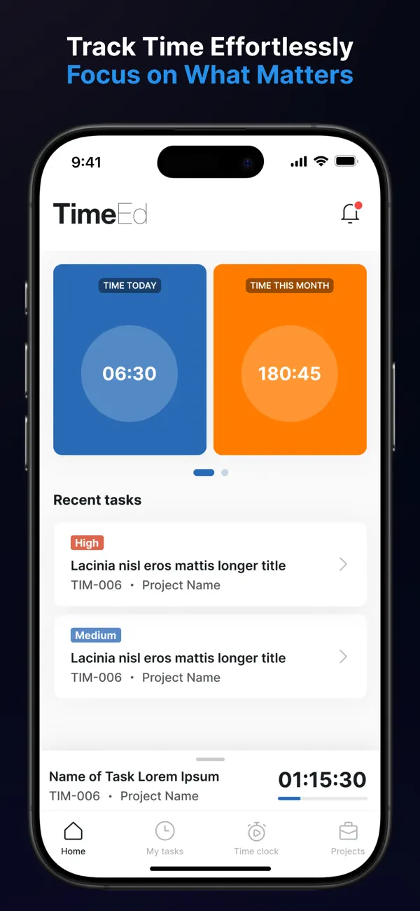 Screenshot #1 pour TimeEd tímaskráningakerfi