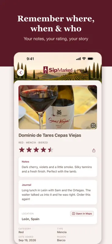 SipMarked: Wine Journal screenshot 2 of 7
