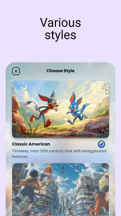 AI Cartoon Photo Generator App Screenshot