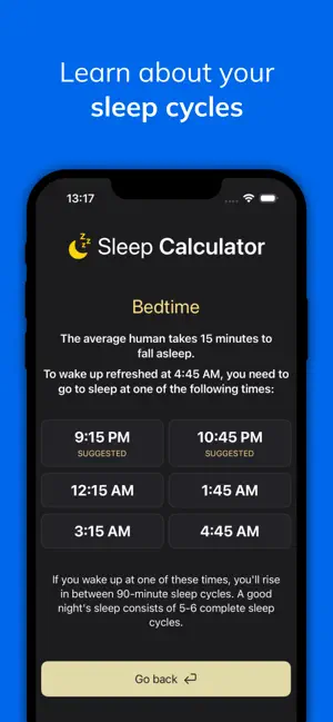 Sleep Calculator Plus screenshot 2