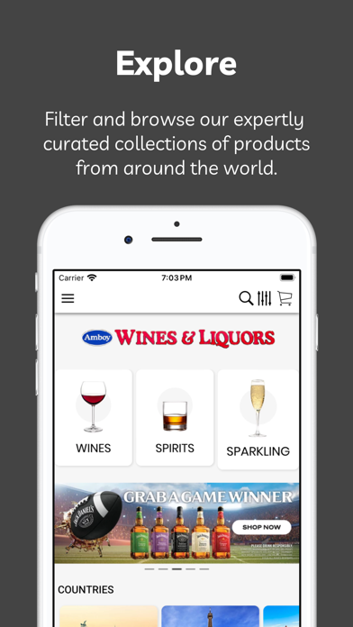 AMBOY WINES AND LIQUORS iPhone screenshot 1 - Shopping app
