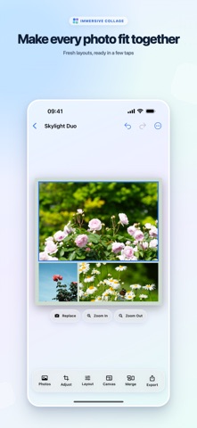Immersive Collage photo layout from the US App Store