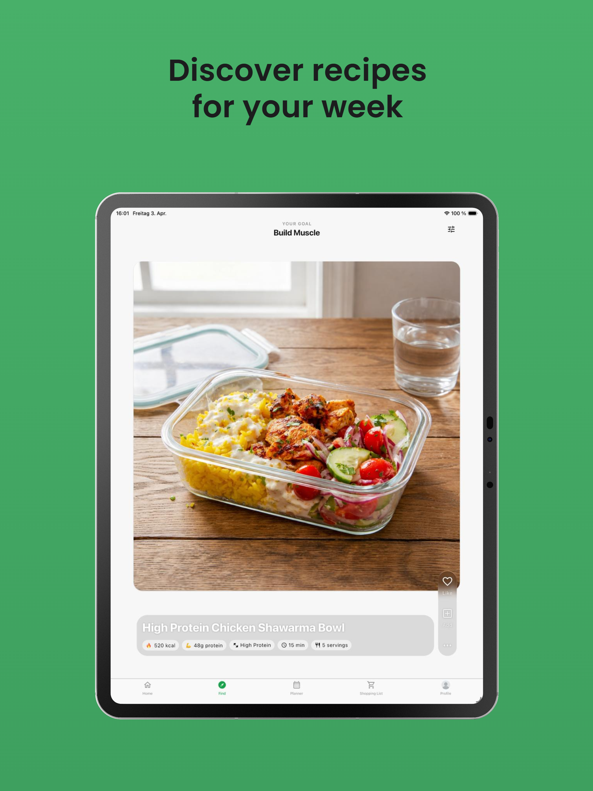 PrepYourWeek: Meal Prep