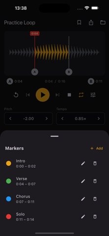 Music Speed Changer Pro iPhone screenshot