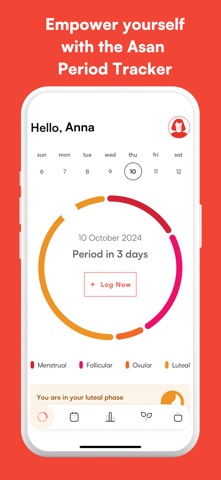 Asan Period Tracker screenshot
