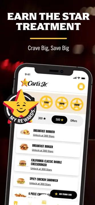 Carl's Jr. Mobile Orderingのスクリーンショット（2/5）
