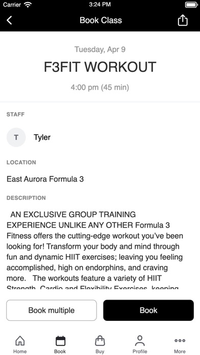 Formula 3 Fitness Screenshot