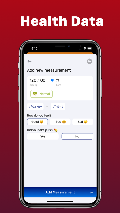 Smart : Blood Pressure app Screenshot