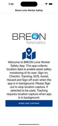 Breon Telematics - Lone Worker Screenshot 1 of 3