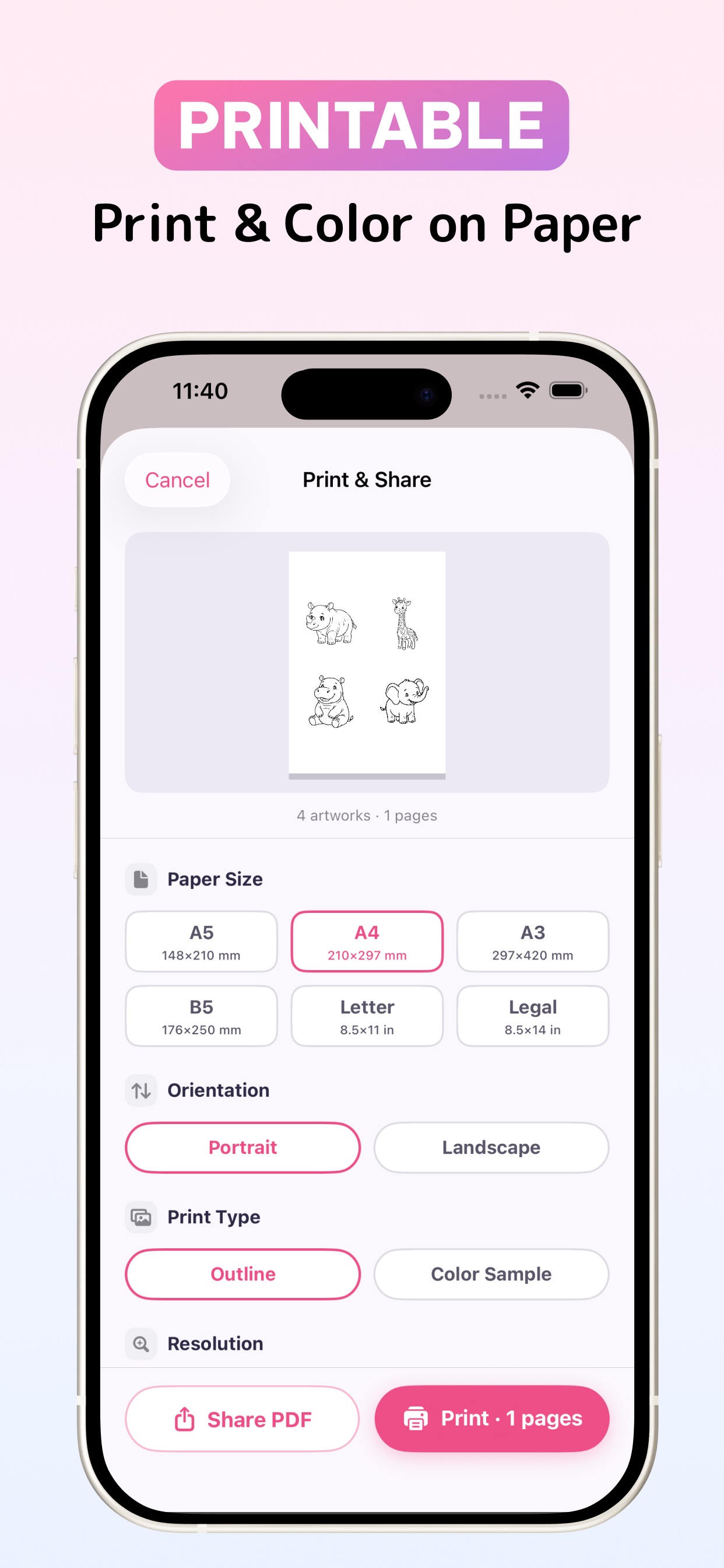 Screenshot 2 of Sketchi: Coloring Studio
