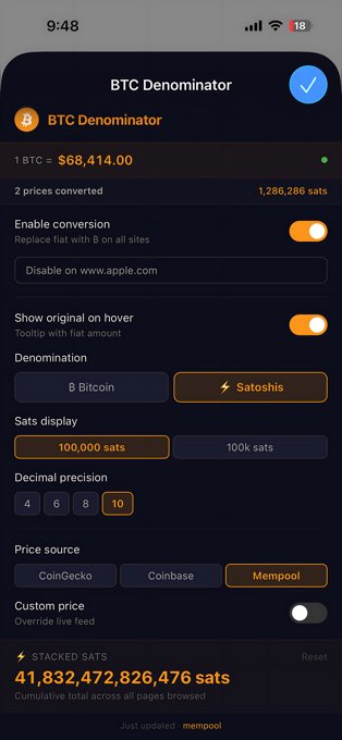 BTC Stackulator iOS screenshot 4