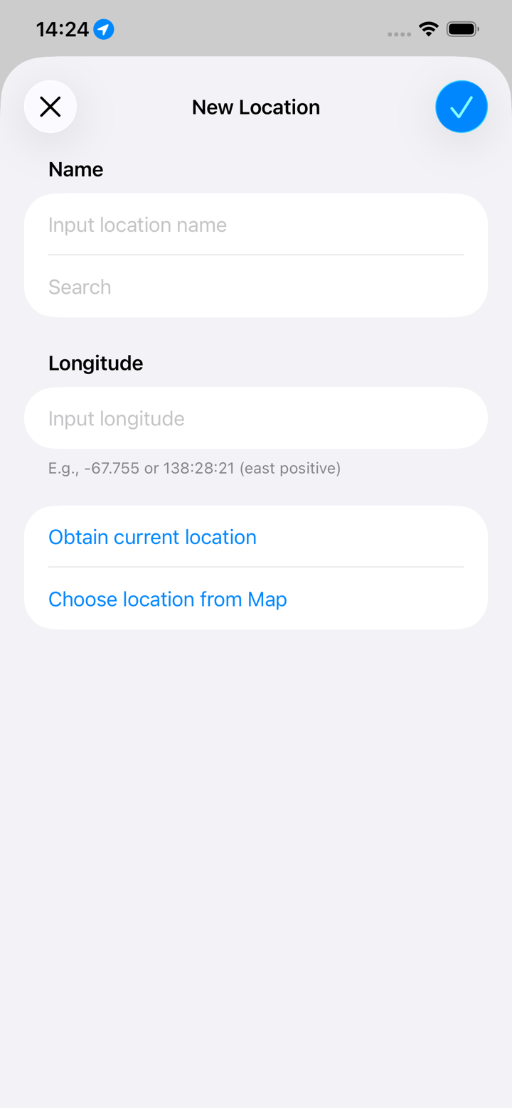 LSTclock: sidereal time clock screenshot 6