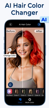 Hair Color Changer-Makeup Tool screenshot 1
