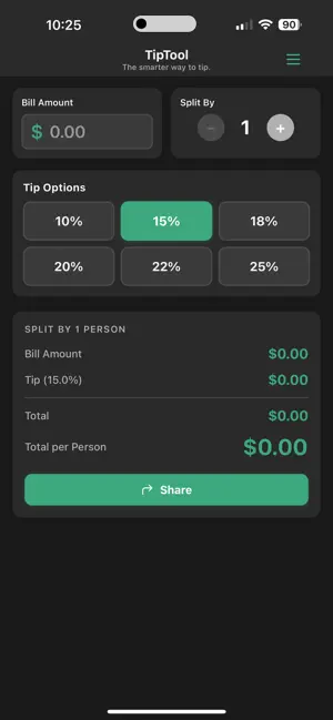 Tip Tool % screenshot 1