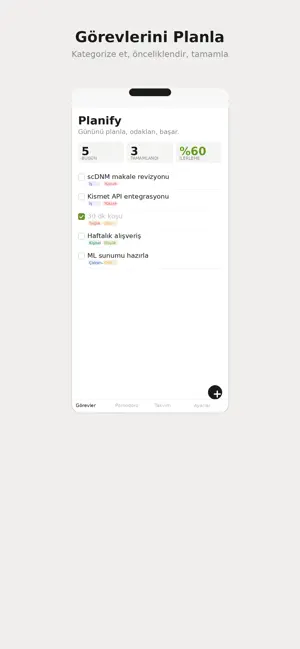 Planify - Görev & Pomodoro screenshot 3