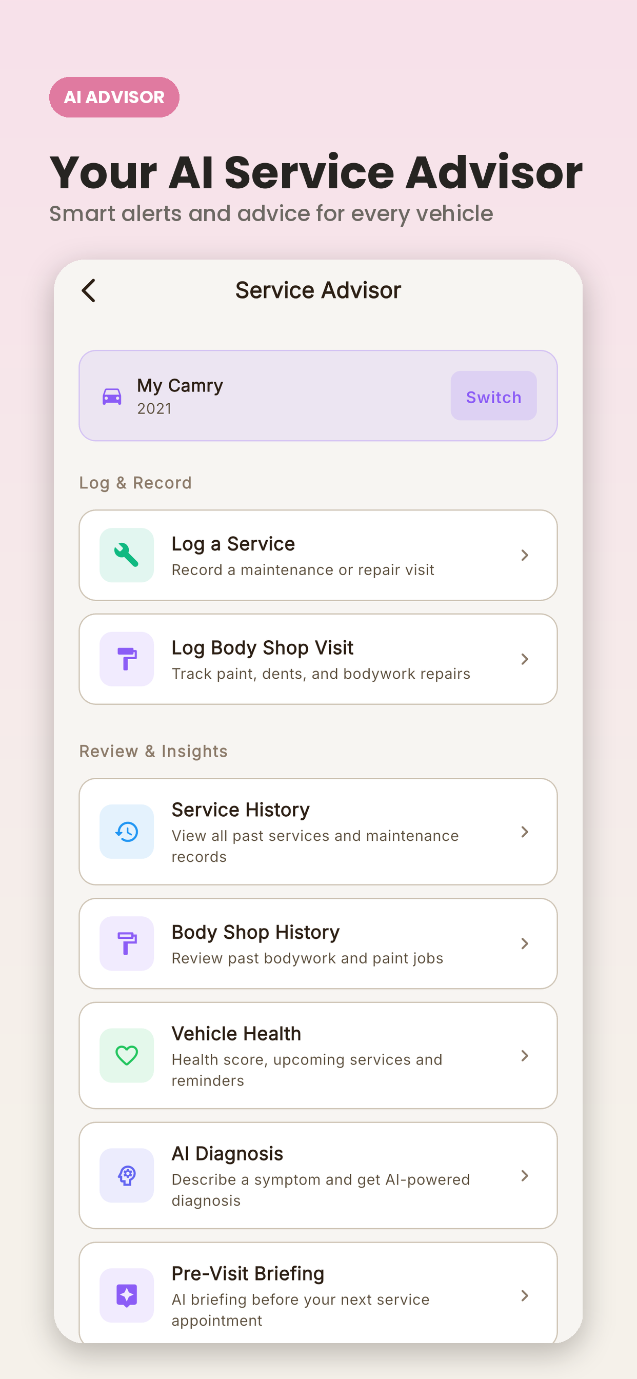 VehIQ: Car Mileage Tracker