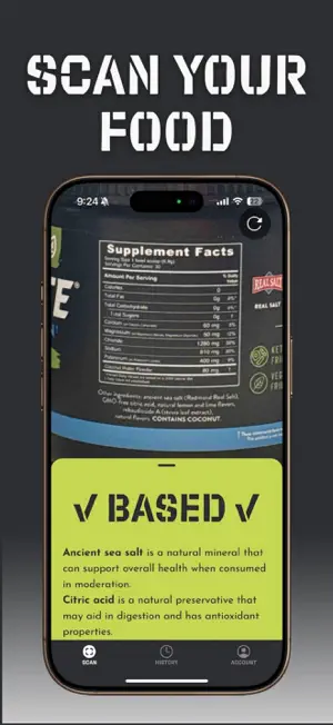 StrictlyBased - Food Scanner screenshot 2
