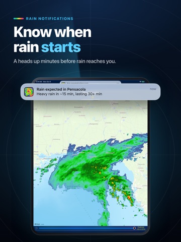 Doppler Radar: Live Rain Map iPad screenshot 3