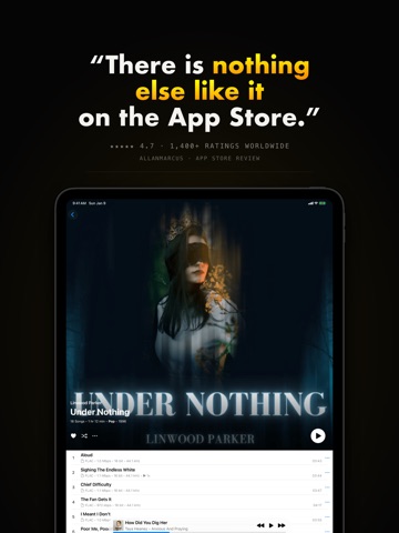 BTR AMP Advanced Music Player iPad screenshot