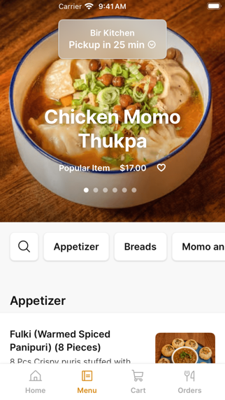 Bir Kitchen iPhone screenshot 2 - Food & Drink app