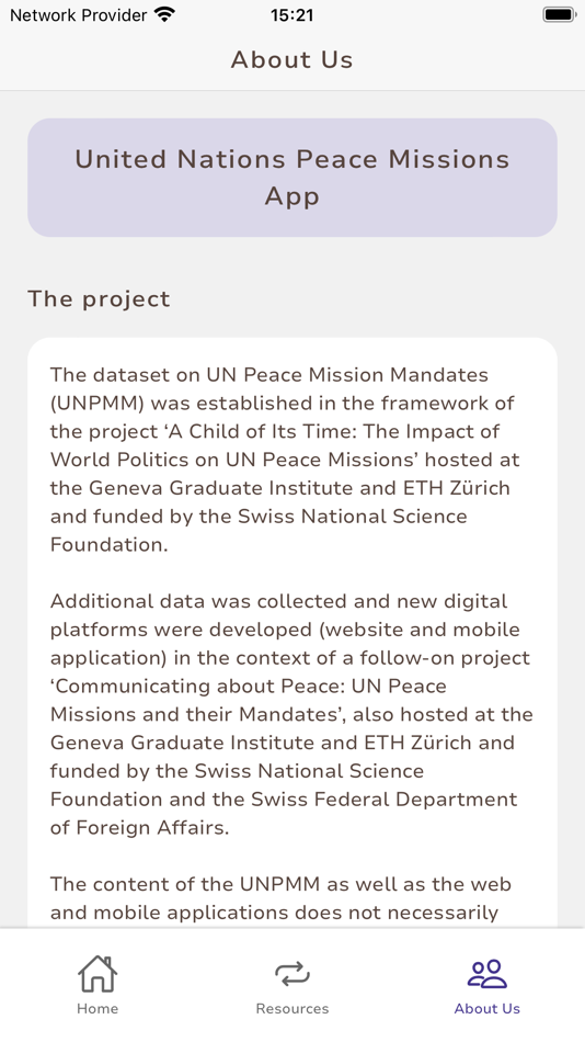 #5. UN Peace Missions App (iOS) 由: Fondation pour l'institut de hautes etudes internationales et du developpement (Geneve)